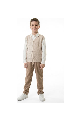 Xo Kids Erkek Çocuk 4lu Alt Üst Takım 11-14 Yaş 14201 Bej