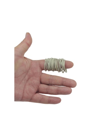 Ekoset Beyaz Paket Ambalaj Toka Para Lastiği 1000 Adet 40Mm
