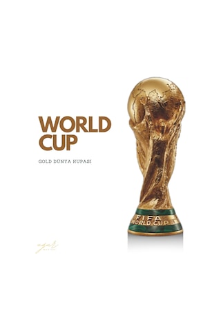 30 Cm World Cup Dünya Kupası 1 Kg Açık Altın