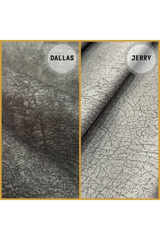 Antrasit Döşemelik Kumaş Nubuk Dallas Ve Jerry Desen