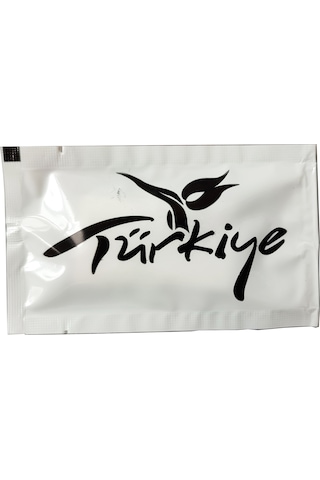 Tek Kullanımlık Otel Islak Mendil Paket / 6x10 Cm. / Türkiye Yazılı Baskılı Poşet / 100 Adetlik Paket 100'lü Set