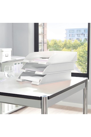 Leitz Wow A4 Evrak Rafı, Metalik Beyaz, 52263001 1