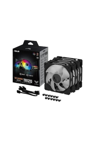 Asus Tuf Tr120 Argb 120mm Siyah Kasa Fanı 3-lü Paket