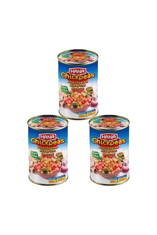 Hana Haşlanmış Nohut Konservesı 3 x 400 G