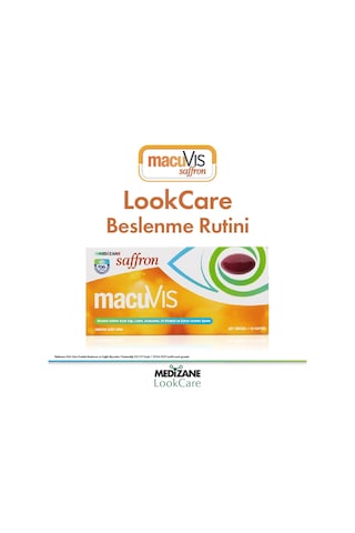 Medizane LookCare MacuVIS Saffron Gıda Takviyesi 30 Kapsül