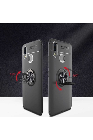 Samsung Uyumlu Galaxy A10s Kılıf Zore Ravel Silikon Kapak Kırmızı