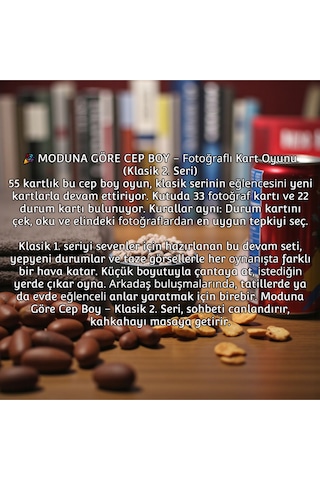 Moduna Göre Cep Boy Fotoğraflı Kart Oyunu Klasik 2. Seri