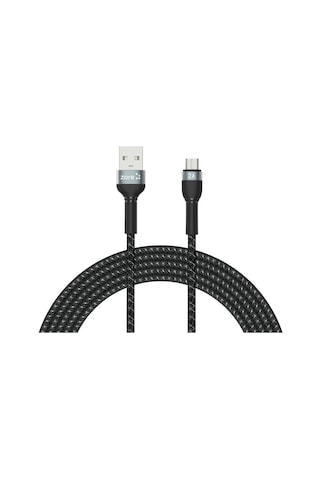Siyah Shira Serisi Micro Usb Kablo 3 Metre
