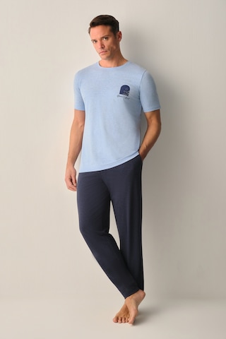Suwen David Erkek Pijama Takımı Sh267156601558 Indigo Melanj
