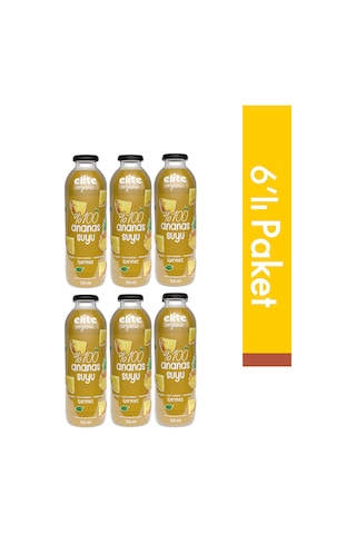 6'li %100 Ananas Suyu 700 Ml