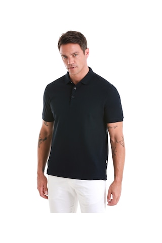 Hatemoğlu Lacivert Regular Fit Merserize Polo Yaka Pamuklu Tişört 35362024c020 005 Lacivert