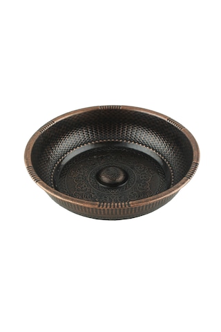 Hamam Tası Ağır Sarı, Antik, Krom, Açık Bakır, Koyu Bakır, Siyah Bakır - Füme