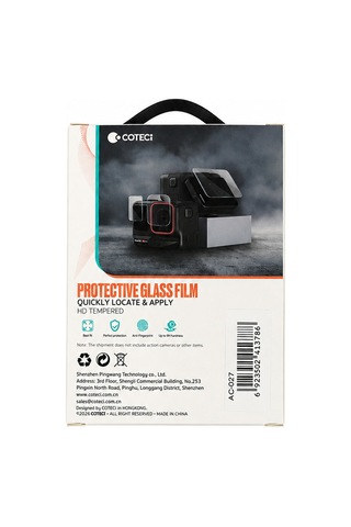 Djı Osmo Action 5 Pro Uyumlu Kolay Uygulama Aparatlı 9h Cam Koruyucu Seti Şeffaf