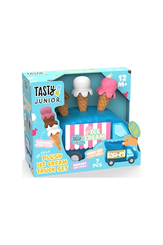 Tasty Jr. - Peluş Donduma Arabası Seti Çok Renkli
