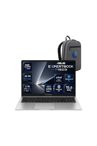 Asus Expertbook P1 P1503CVA-C716512G0DRNP23 Core 7-240H 48 GB 2 TB SSD 15,6'' FHD W11P Dizüstü Bilgisayar