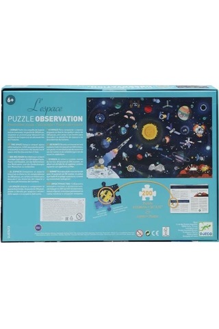 Djeco Klasik Puzzle 200 Parça / The Space