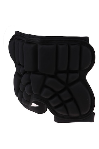 Homyl 3d Yastıklı Kalça Koruyucu Kısa Çocuk Butt Pad Siyah Siyah