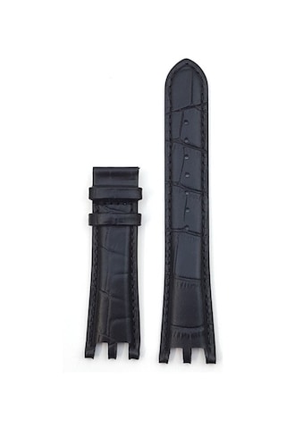 Versace Hakiki Deri Saat Kayışı Kordonu Siyah 22 MM