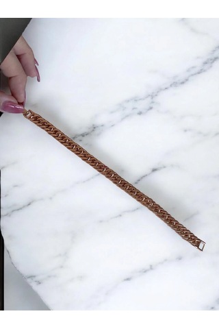 14k Roze Renkli Vip Seri Gurmet Bileklik Rose Altın
