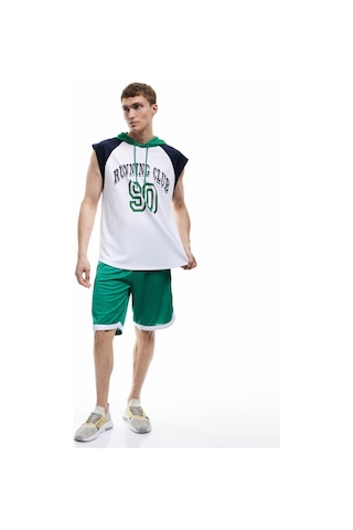 Koton Kapşonlu Reglan Kol Baskılı Oversize Spor Atlet Beyaz 5sam10124nk Beyaz