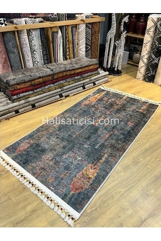 Salerno Çamaşır Makinesinde Yıkanabilir Kilim Halı Hs1041 Çok Renkli