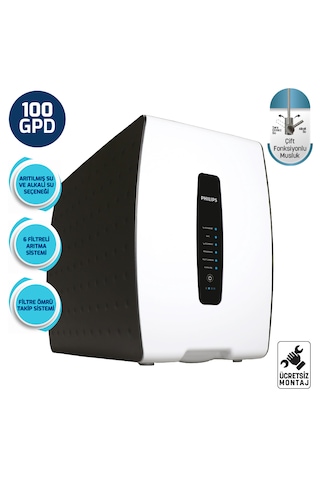 Philips Dijital Ekran Pompalı Su Arıtma Cihazı Aut3200/10 (100 GPD)