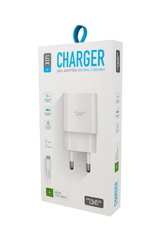 Powerway X-171 Samsung Uyumlu S3-s4 2.1 Amper Mıcro Usb Şarj Aleti + Kablo