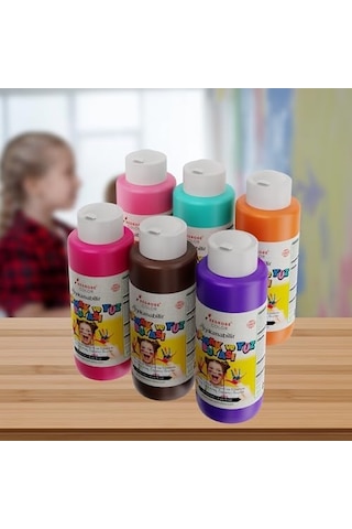 Tamamlayıcı Renkler Parmak Boyası 6'lı Set 6x120 Ml Diğer