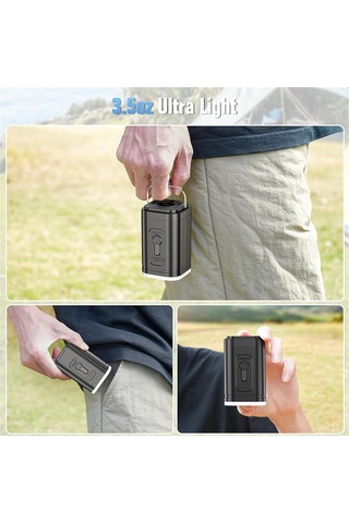 Kamp İçin Işıklı Elektrikli Hava Pompası Şişirme/söndürme Pompaları -a Siyah