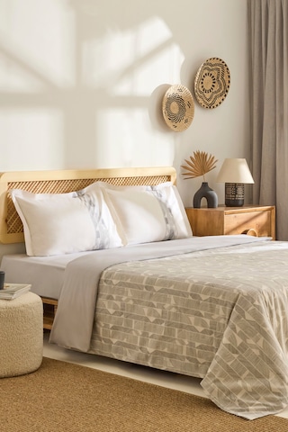 Kaşmir Home Reno %100 Pamuk Çift Kişilik Nevresim Takımı Antrasit Antrasit