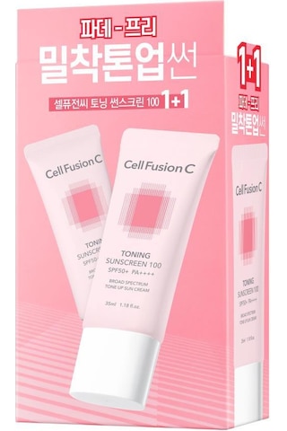 Cell Fusion C Toning Ton Eşitleyici Yüksek Koruyucu Spf50 /pa Güneş Kremi 35 Gr. 2 Adet