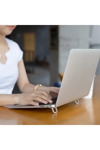 3b Trend 2 Kademeli Yükseklik Ayarlı Laptop Standı Gri Renk - Ergonomik Tasarım