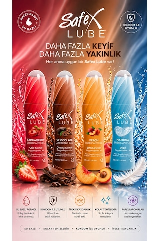Safex Lube Kayganlaştırıcı Jel Sade 2 x 85 ML