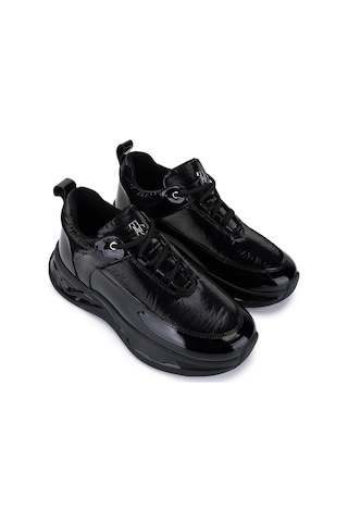 Tamer Tanca Kadın Siyah Rugan Sneakers & Spor Ayakkabı 1172 07 Bn Ayk Sk25-26 Syh Rgn/prst Siyah