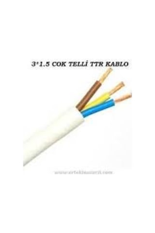 Çarkıt Cmk Cable 3X1,5 Ttr Çok Telli Kablo Tam Kesit %100 Bakır