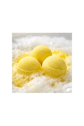 3 Adet 50 Gr. Limon Kokulu Banyo Topu, Nem Bombası, Banyo Bombası, Manikür Ve Pedikür Topu Diğer