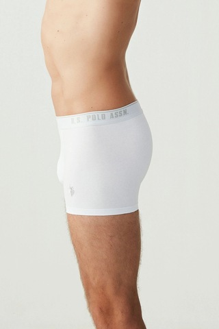 U.S. Polo Assn. Erkek Beyaz 3 Lü Boxer