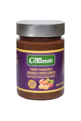 Çotanak Fındık Parçacıklı Kakaolu Fındık Ezmesi 350 G Çotanak Fındık Parçacıklı Kakaolu Fındık Ezmesi 350 G