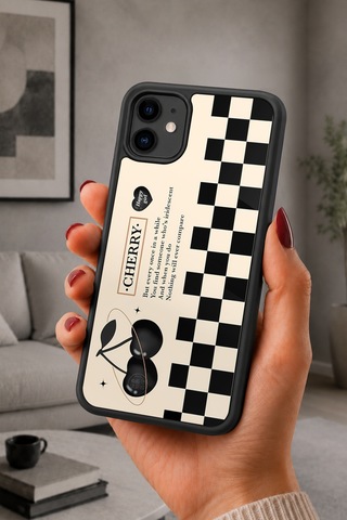 İphone 11 Uyumlu Cherry Desenli Kamera Korumalı Darbelere Dayanıklı Kılıf 1127-cherry-iphone11