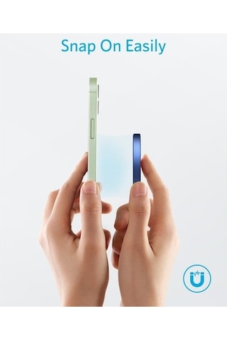 Anker Powerwave Select+ Magsafe Kablosuz Manyetik Şarj Cihazı - A2566 - Mavi Anker Türkiye Garantili