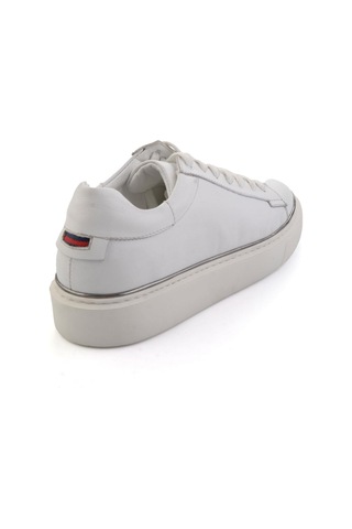 Beyaz Hakiki Deri Erkek Sneaker E01054202643 Beyaz