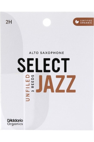D\'addario Woodwinds Organic Select Jazz Unfiled Alto Saksafon Kamışı 3 Lü No:2 Hard