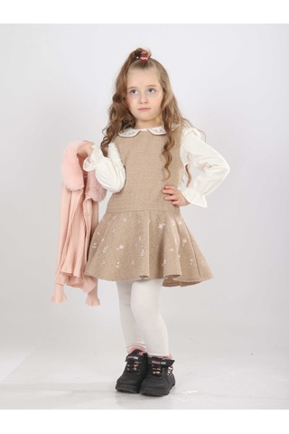 Xo Kids Kız Çocuk Elbise 1-5 Yaş 4727 Pembe