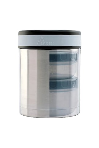Laken 18/8 Çelik Yemek Termosu 1l + Neopren Kılıf - City - Lkdlp10c Çok Renkli