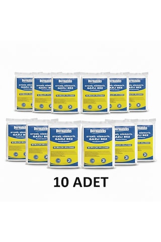 Steril Hidrofil Gazlı Bez 30x80cm 2 Adet 30x40cm Emici Spanç - 10 Adet