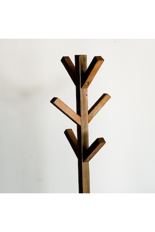 Ahşap Askılık Elbise Askısı 6024 Ceviz