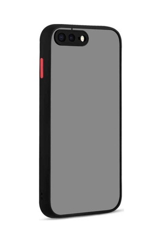 Apple Uyumlu iPhone 7 Plus Kılıf Zore Hux Kapak Siyah