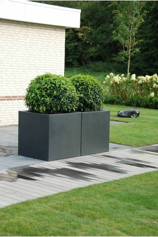 Mofiba Fiberglass Saksı Kare 30cm 30cm 30h Cm Antrasit