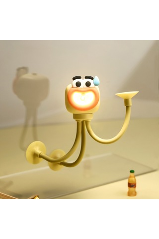 Enayi Ahtapot Gece Lambası-sarı Limon Sarısı