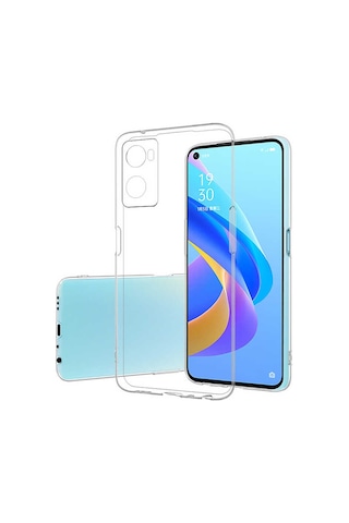 Khayra A76 Kılıf Süper Silikon Kapak - Renksiz Renksiz